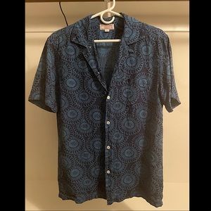 Floral print button down - size M